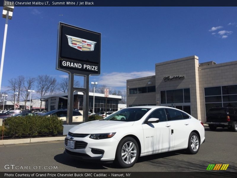 Summit White / Jet Black 2017 Chevrolet Malibu LT