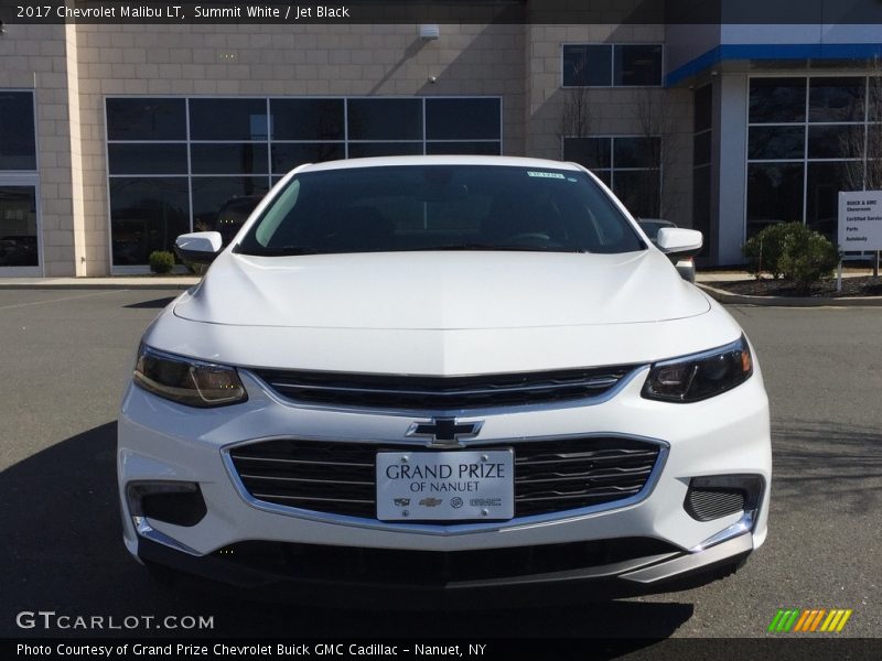 Summit White / Jet Black 2017 Chevrolet Malibu LT