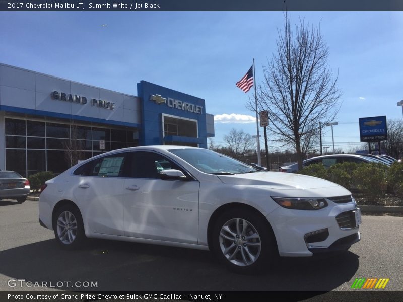 Summit White / Jet Black 2017 Chevrolet Malibu LT