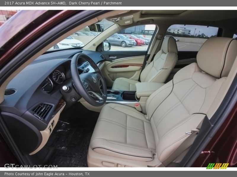 Dark Cherry Pearl / Parchment 2017 Acura MDX Advance SH-AWD