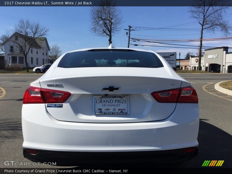 Summit White / Jet Black 2017 Chevrolet Malibu LT