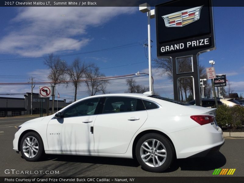 Summit White / Jet Black 2017 Chevrolet Malibu LT