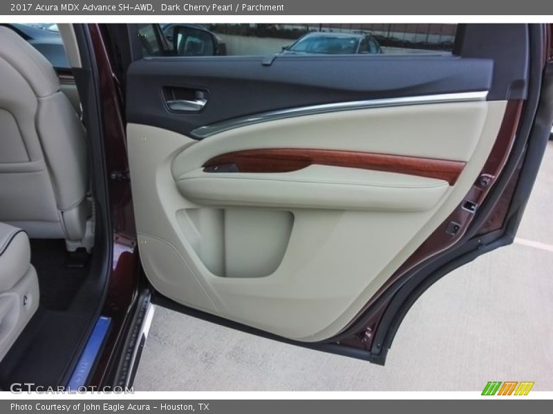 Dark Cherry Pearl / Parchment 2017 Acura MDX Advance SH-AWD