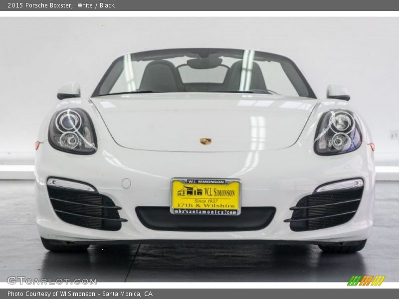 White / Black 2015 Porsche Boxster