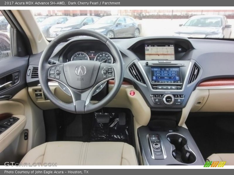 Dark Cherry Pearl / Parchment 2017 Acura MDX Advance SH-AWD
