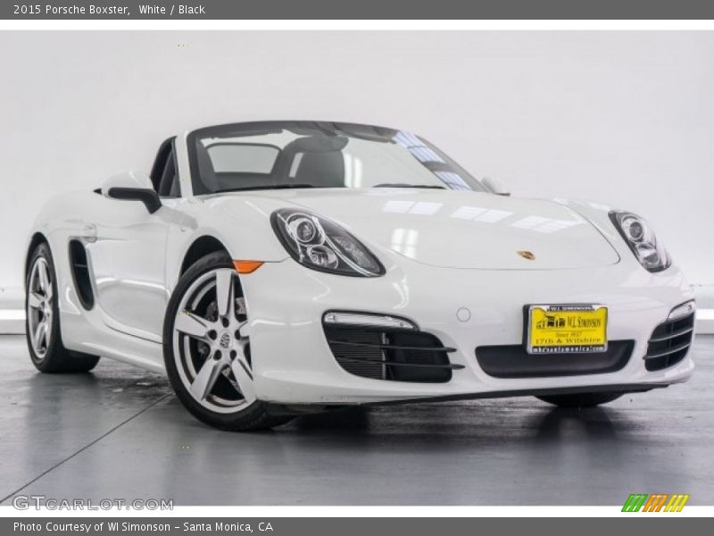 White / Black 2015 Porsche Boxster