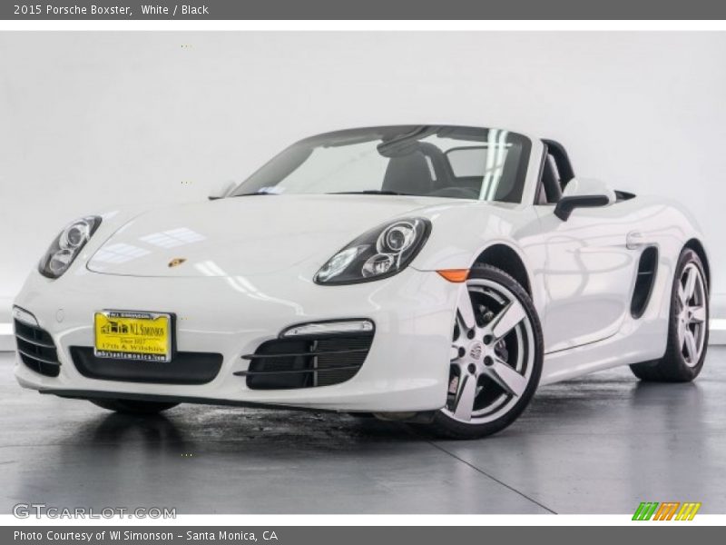 White / Black 2015 Porsche Boxster