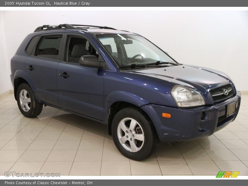 Nautical Blue / Gray 2005 Hyundai Tucson GL