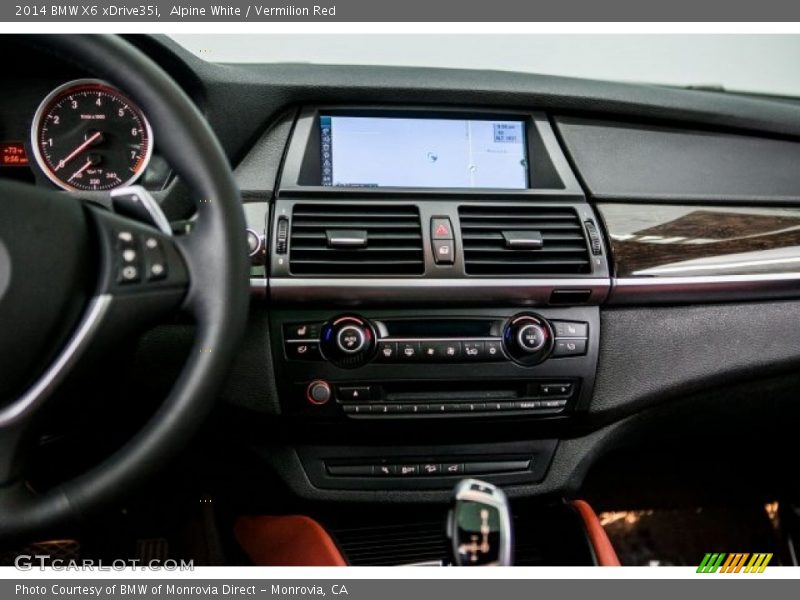 Alpine White / Vermilion Red 2014 BMW X6 xDrive35i