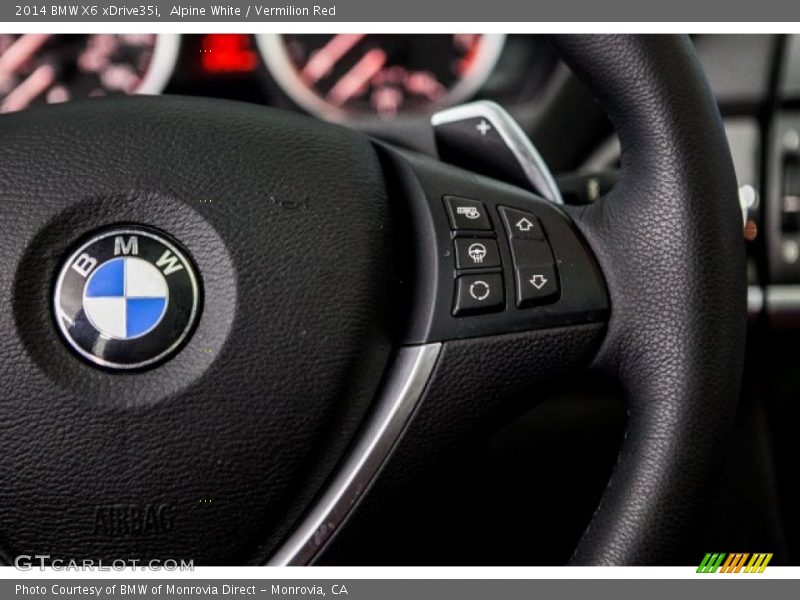 Alpine White / Vermilion Red 2014 BMW X6 xDrive35i