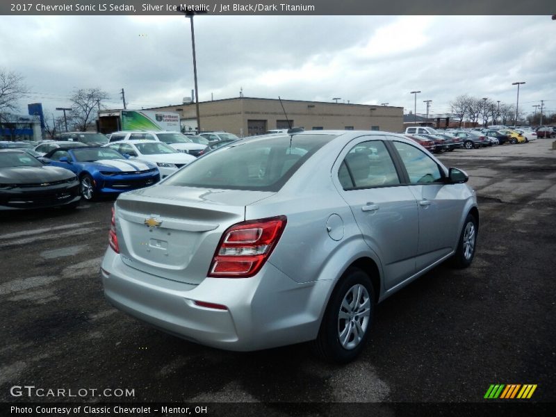 Silver Ice Metallic / Jet Black/Dark Titanium 2017 Chevrolet Sonic LS Sedan