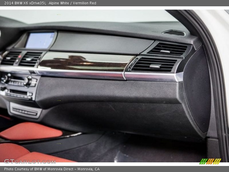 Alpine White / Vermilion Red 2014 BMW X6 xDrive35i