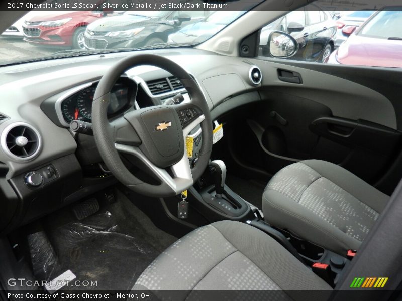  2017 Sonic LS Sedan Jet Black/Dark Titanium Interior