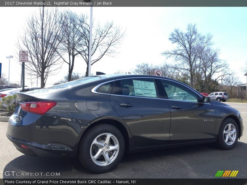 Nightfall Gray Metallic / Jet Black 2017 Chevrolet Malibu LS