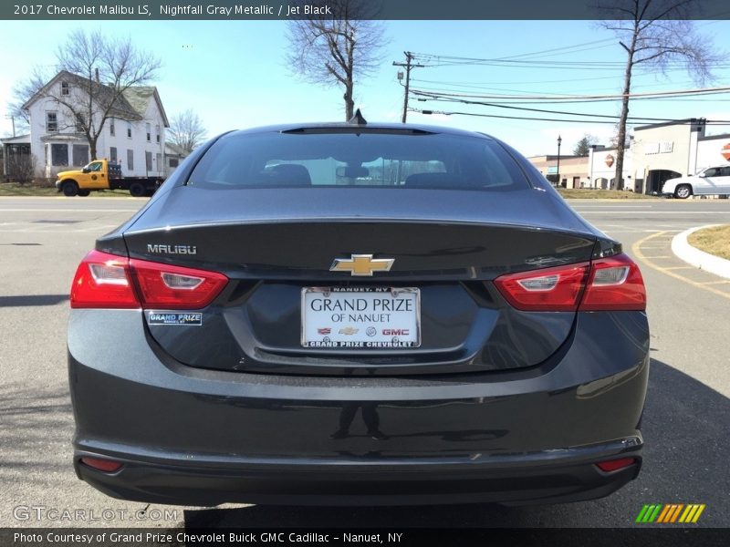 Nightfall Gray Metallic / Jet Black 2017 Chevrolet Malibu LS