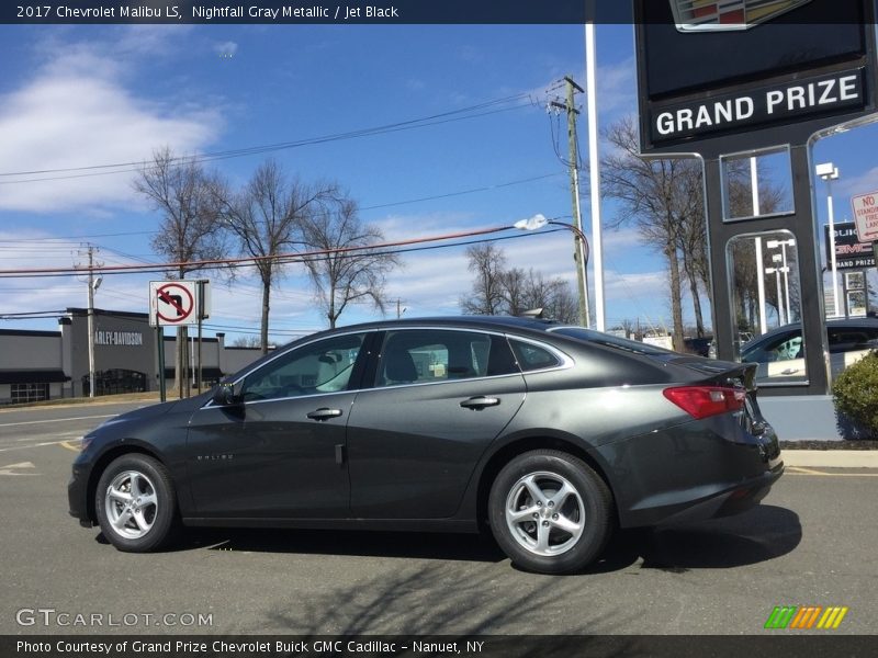 Nightfall Gray Metallic / Jet Black 2017 Chevrolet Malibu LS