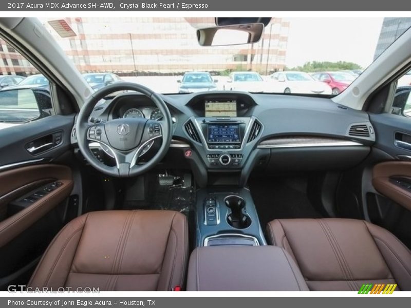 Crystal Black Pearl / Espresso 2017 Acura MDX Advance SH-AWD