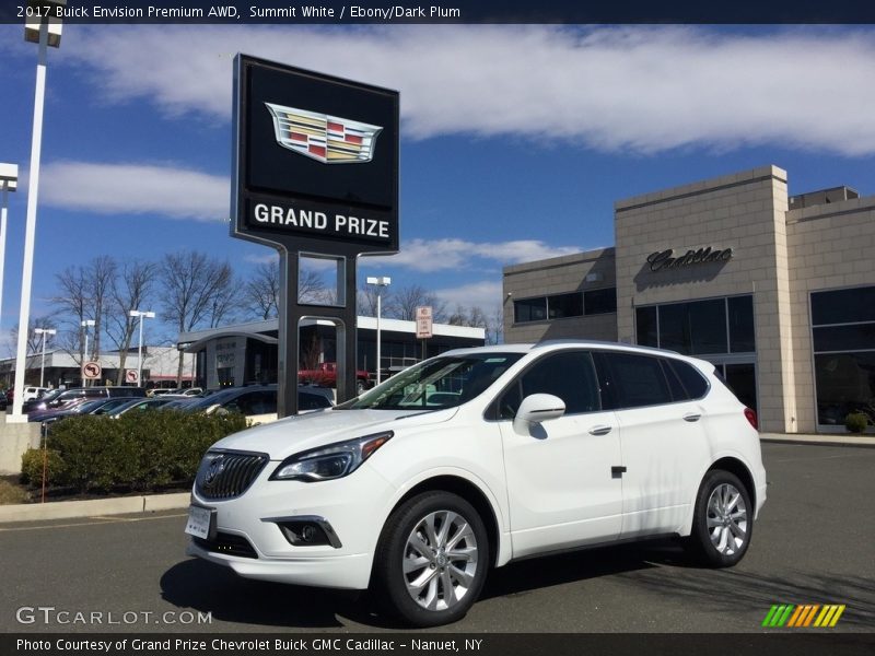 Summit White / Ebony/Dark Plum 2017 Buick Envision Premium AWD