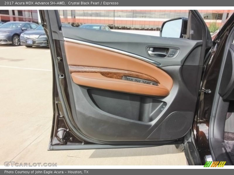 Crystal Black Pearl / Espresso 2017 Acura MDX Advance SH-AWD