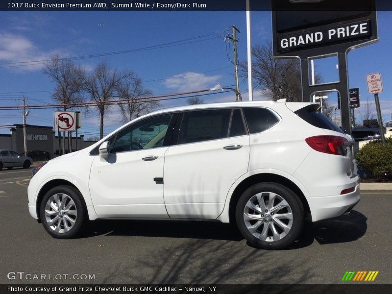Summit White / Ebony/Dark Plum 2017 Buick Envision Premium AWD