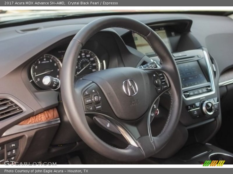 Crystal Black Pearl / Espresso 2017 Acura MDX Advance SH-AWD