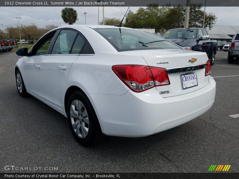 Summit White / Jet Black/Medium Titanium 2012 Chevrolet Cruze LS