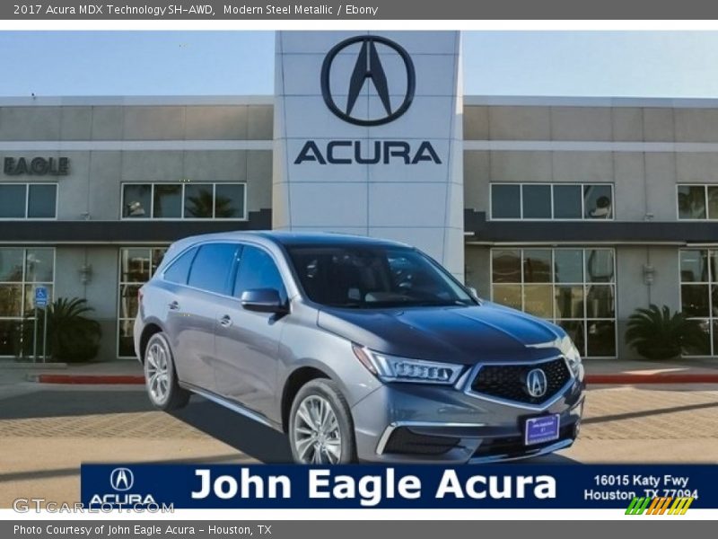 Modern Steel Metallic / Ebony 2017 Acura MDX Technology SH-AWD