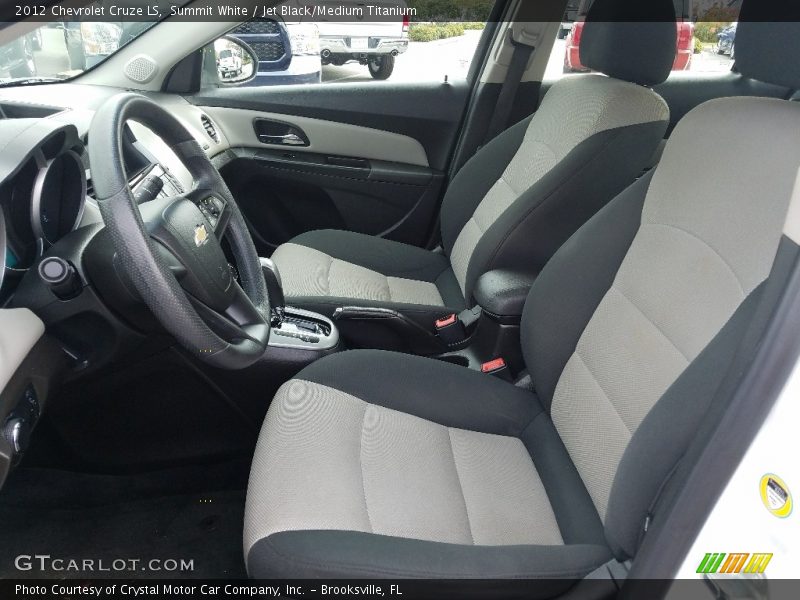 Summit White / Jet Black/Medium Titanium 2012 Chevrolet Cruze LS