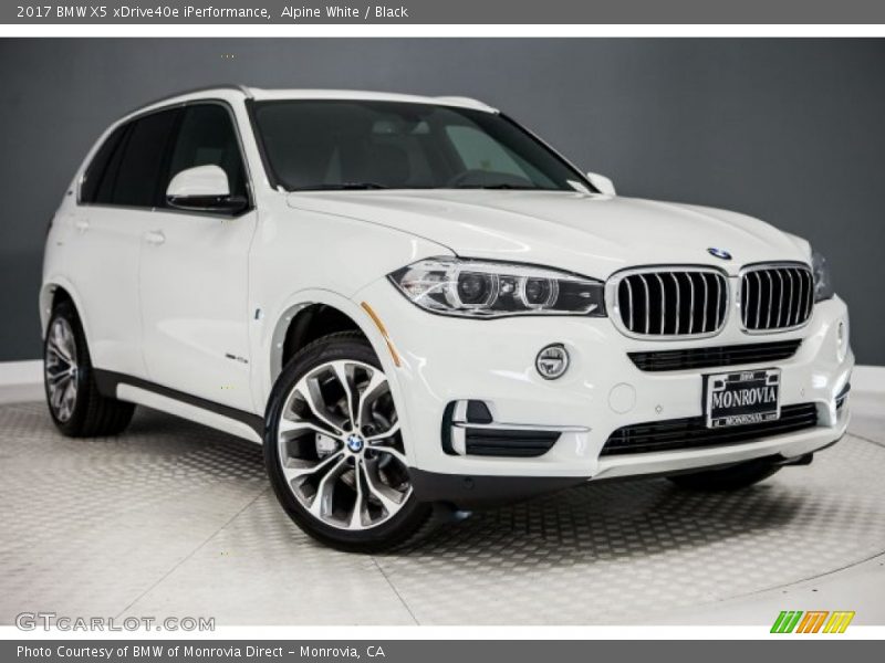 Alpine White / Black 2017 BMW X5 xDrive40e iPerformance