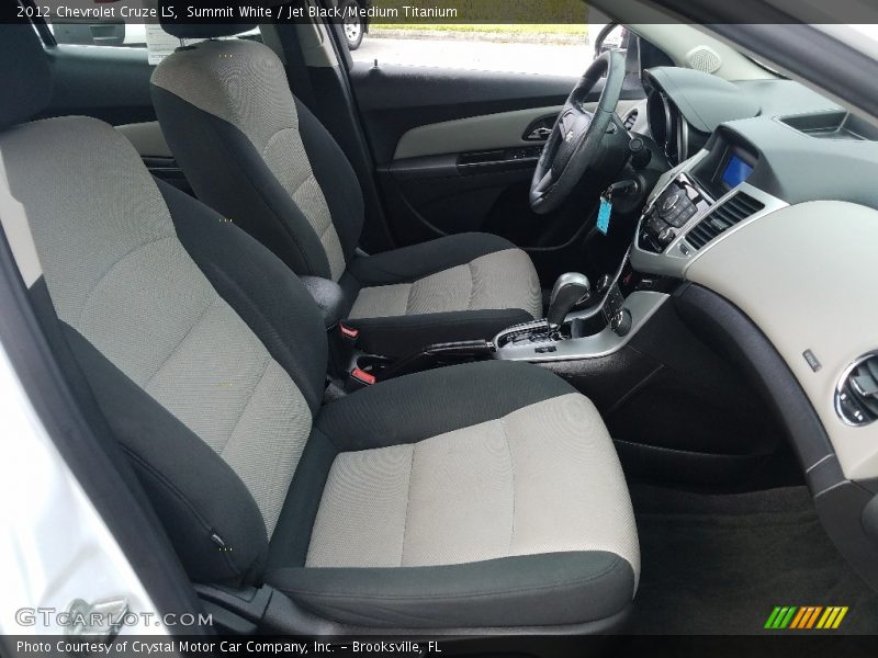 Summit White / Jet Black/Medium Titanium 2012 Chevrolet Cruze LS