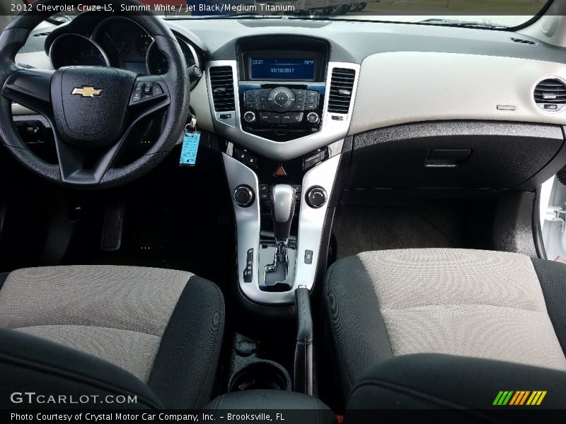 Summit White / Jet Black/Medium Titanium 2012 Chevrolet Cruze LS