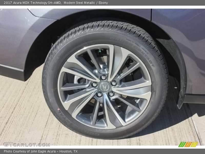 Modern Steel Metallic / Ebony 2017 Acura MDX Technology SH-AWD