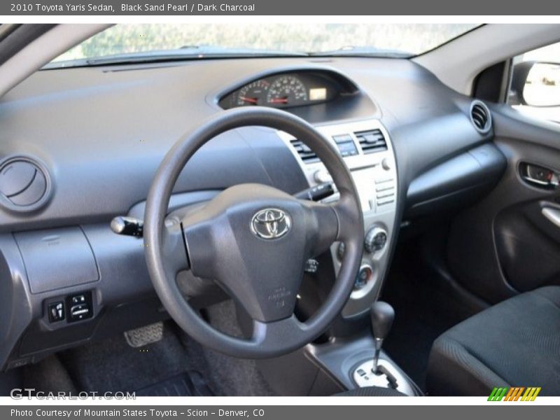 Black Sand Pearl / Dark Charcoal 2010 Toyota Yaris Sedan
