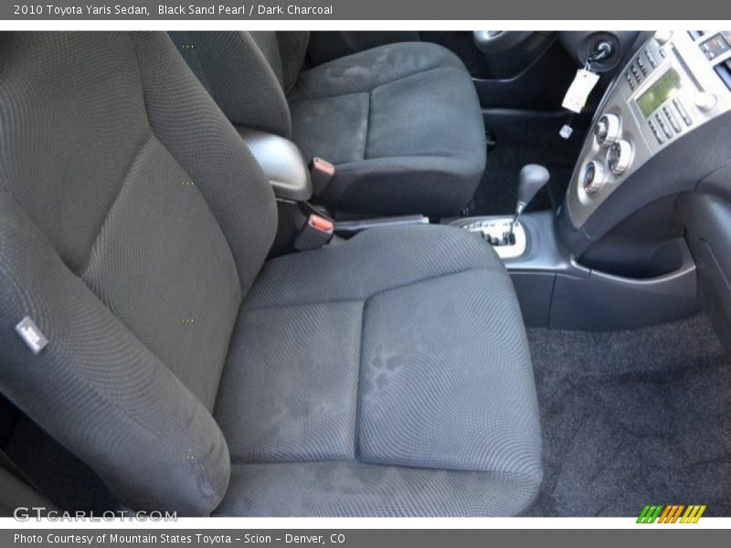 Black Sand Pearl / Dark Charcoal 2010 Toyota Yaris Sedan