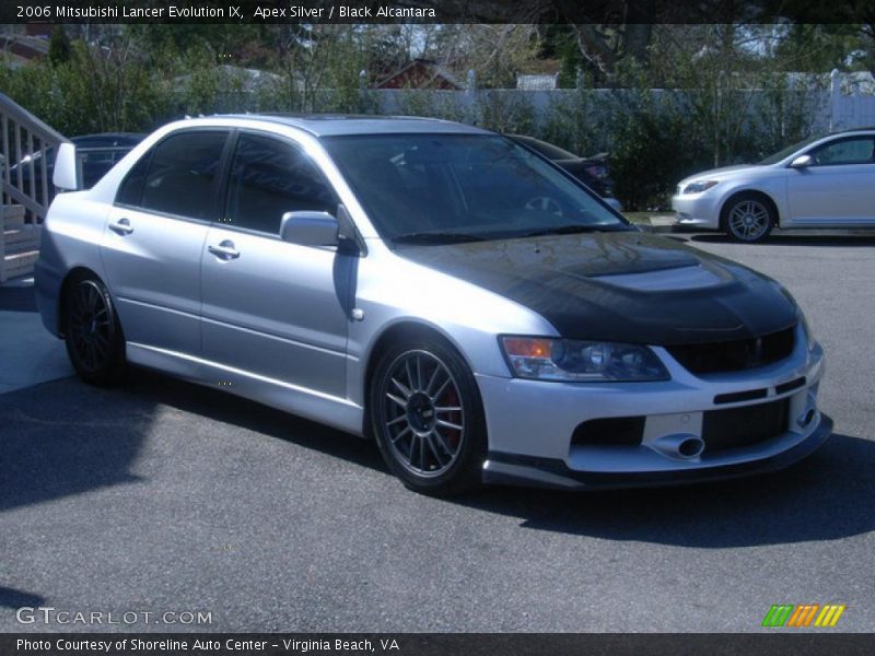 Apex Silver / Black Alcantara 2006 Mitsubishi Lancer Evolution IX