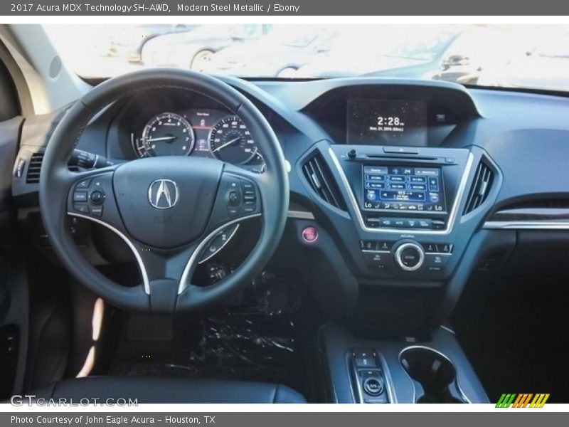 Modern Steel Metallic / Ebony 2017 Acura MDX Technology SH-AWD