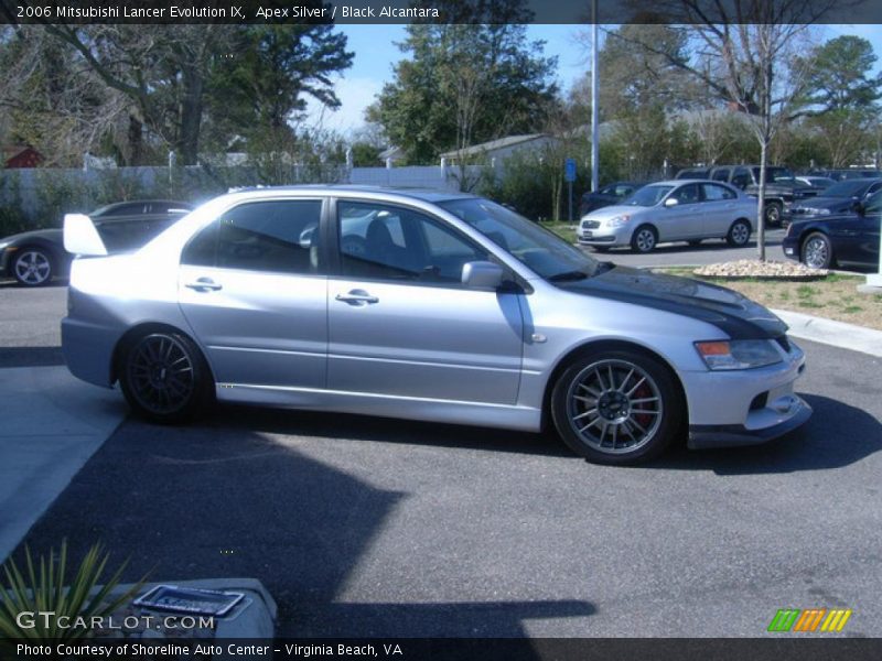 Apex Silver / Black Alcantara 2006 Mitsubishi Lancer Evolution IX