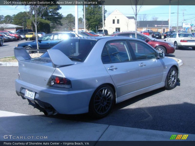 Apex Silver / Black Alcantara 2006 Mitsubishi Lancer Evolution IX