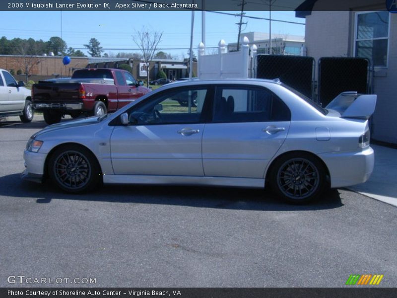 Apex Silver / Black Alcantara 2006 Mitsubishi Lancer Evolution IX