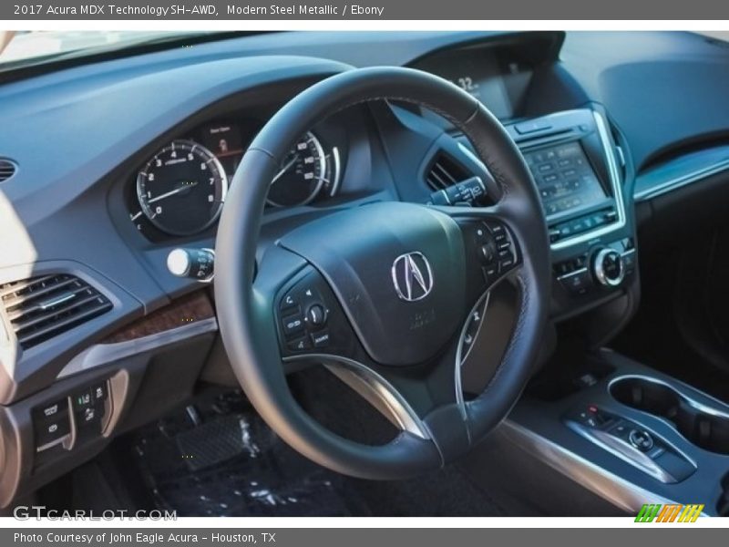 Modern Steel Metallic / Ebony 2017 Acura MDX Technology SH-AWD