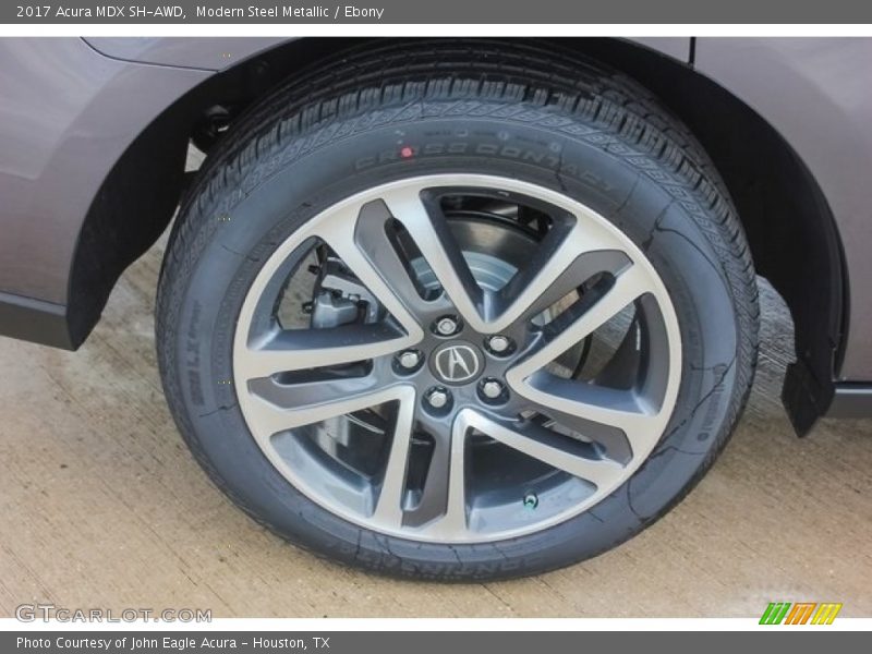 Modern Steel Metallic / Ebony 2017 Acura MDX SH-AWD