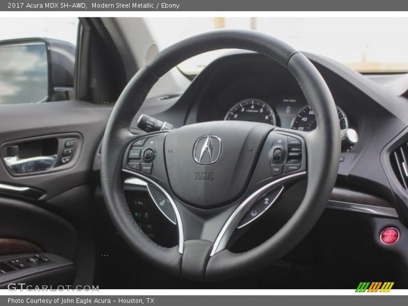 Modern Steel Metallic / Ebony 2017 Acura MDX SH-AWD
