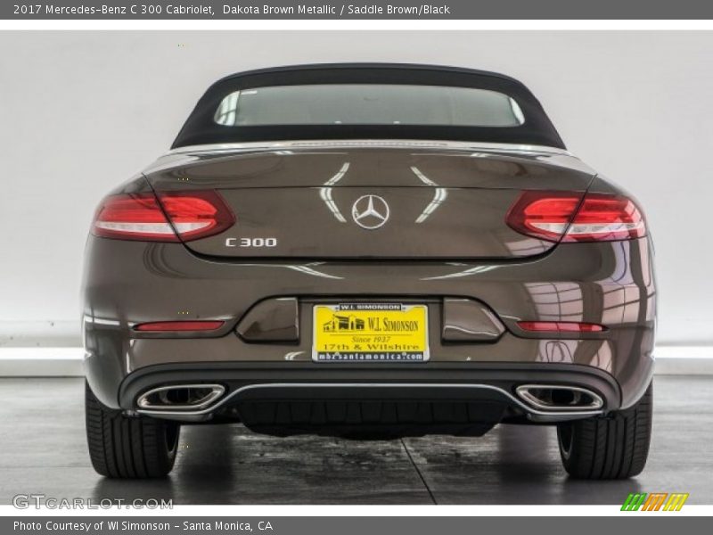 Dakota Brown Metallic / Saddle Brown/Black 2017 Mercedes-Benz C 300 Cabriolet