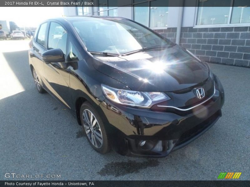 Crystal Black Pearl / Black 2017 Honda Fit EX-L