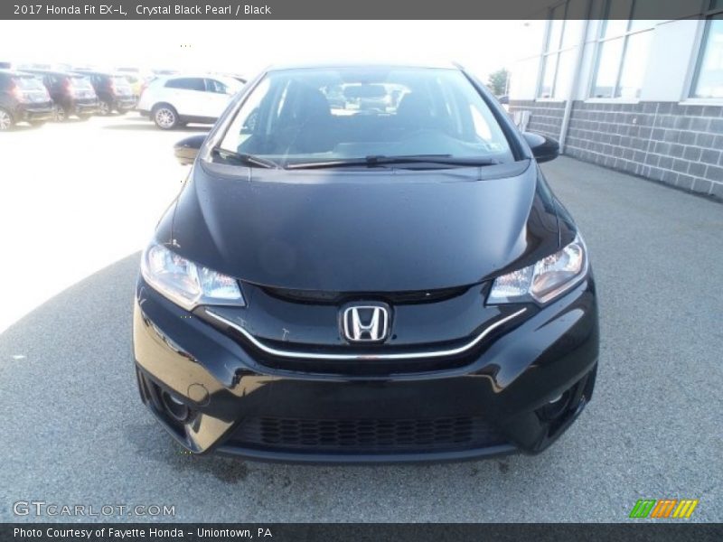 Crystal Black Pearl / Black 2017 Honda Fit EX-L