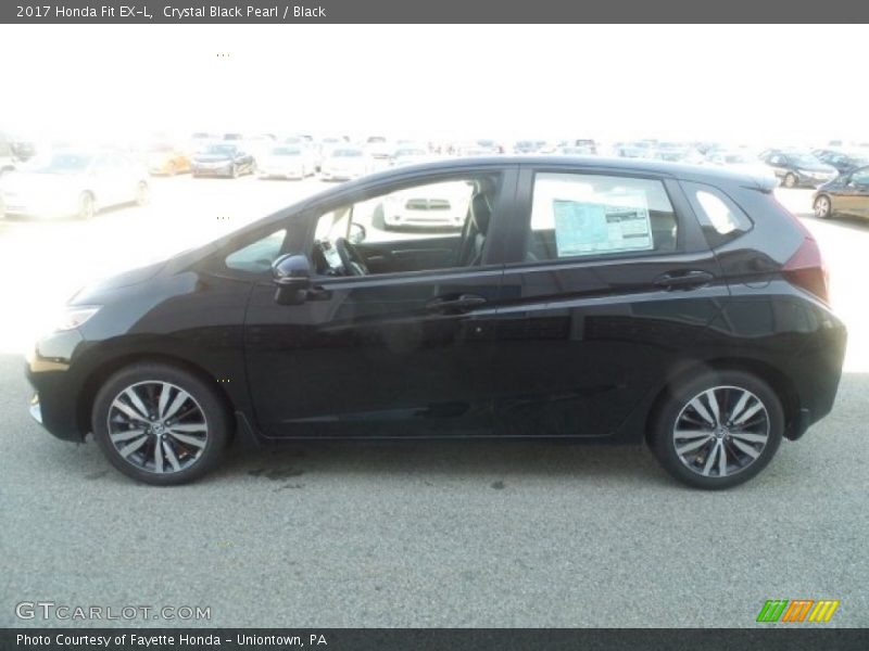 Crystal Black Pearl / Black 2017 Honda Fit EX-L