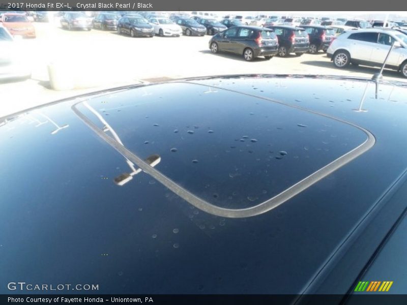 Crystal Black Pearl / Black 2017 Honda Fit EX-L