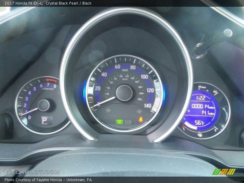 Crystal Black Pearl / Black 2017 Honda Fit EX-L