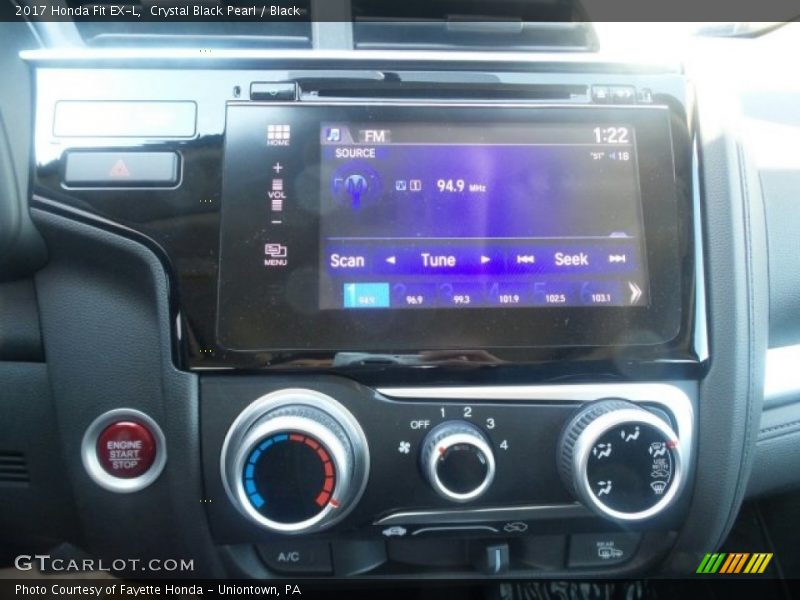 Crystal Black Pearl / Black 2017 Honda Fit EX-L