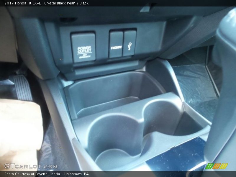 Crystal Black Pearl / Black 2017 Honda Fit EX-L